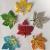 New DIY Embroidery Maple Leaf Flower Clothing Decorative Jewelry Do Barrettes Duck Clip