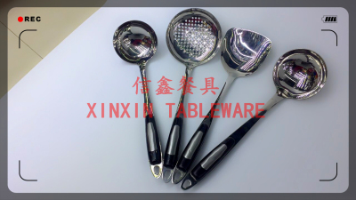 Stainless steel cutlery kitchenware hotel supplies - sanding black handle kitchenware (high grade)