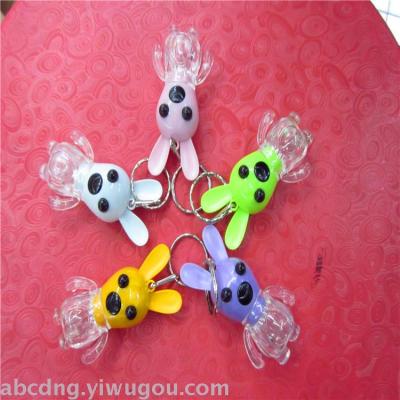 Key chain lamp flash rabbit small gifts activity to give the new listed manufacturers direct sales