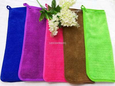 Factory wholesale direct sale coral wool hook 30*40 kitchen cleaning towel wipe towel cloth