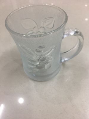 Frosted Glass Mug Handle