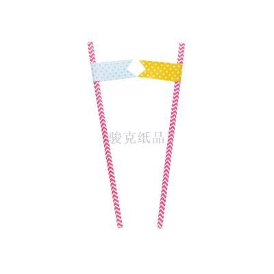 Direct selling environmental degradable patch kraft paper straw pipette
