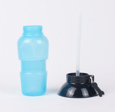 Portable water bottle for drinking, outdoor pet water feeder
