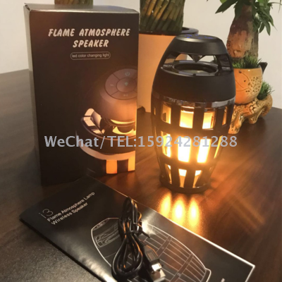 The new i3 torch bluetooth speaker flame acoustic lamp low sound foreign trade hot style