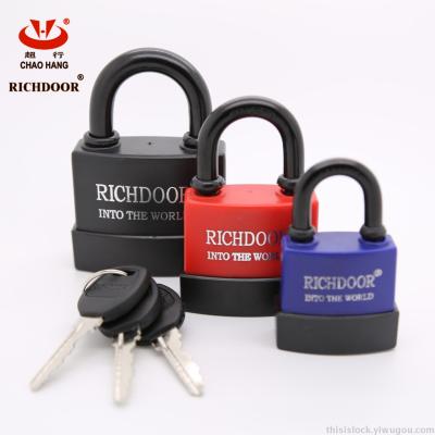 The lock industry] [super RICHDOOR padlock high - grade waterproof and rustproof shell lock