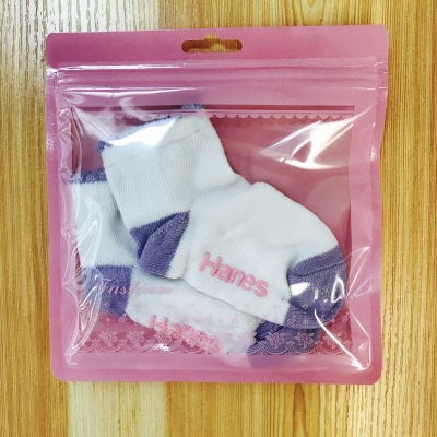 Spot accessories socks underwear face mask, lace mesh socks, three sides sealing universal self-sealing bag.