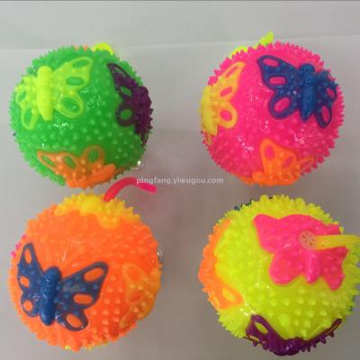 Whistle Soft Rope New Patch Butterfly Flash Massage Ball