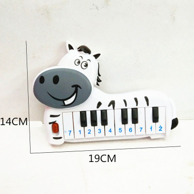 Children's new toy bagged children's plastic cartoon horse 10 keys electronic piano toys