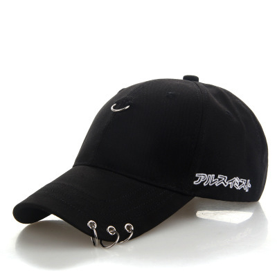 Spring xia han version of the iron ring baseball cap and the men's fashion sports cap outdoor sports cap