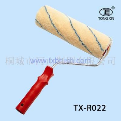 Roller brush manufacturers direct sales of 9 - inch hot melt tiger leather solvent - friendly plastic handle.