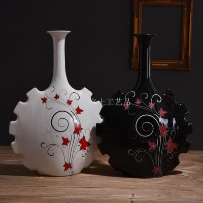 Gao Bo Decorated Home Modern Simple Soft Decoration Printed Vase Ceramic Crafts