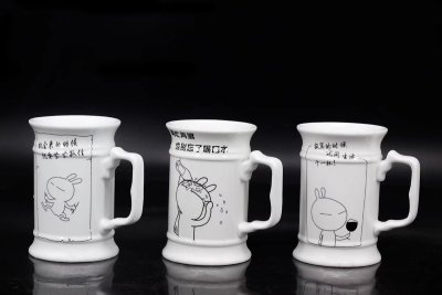 Ceramic mug bone ceramic stone grain ceramic cup mug cup