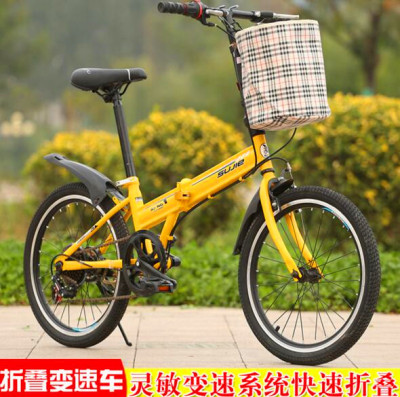 Bicycle new adult bicycle men and women folding speed bicycle 20 inch bird ace.