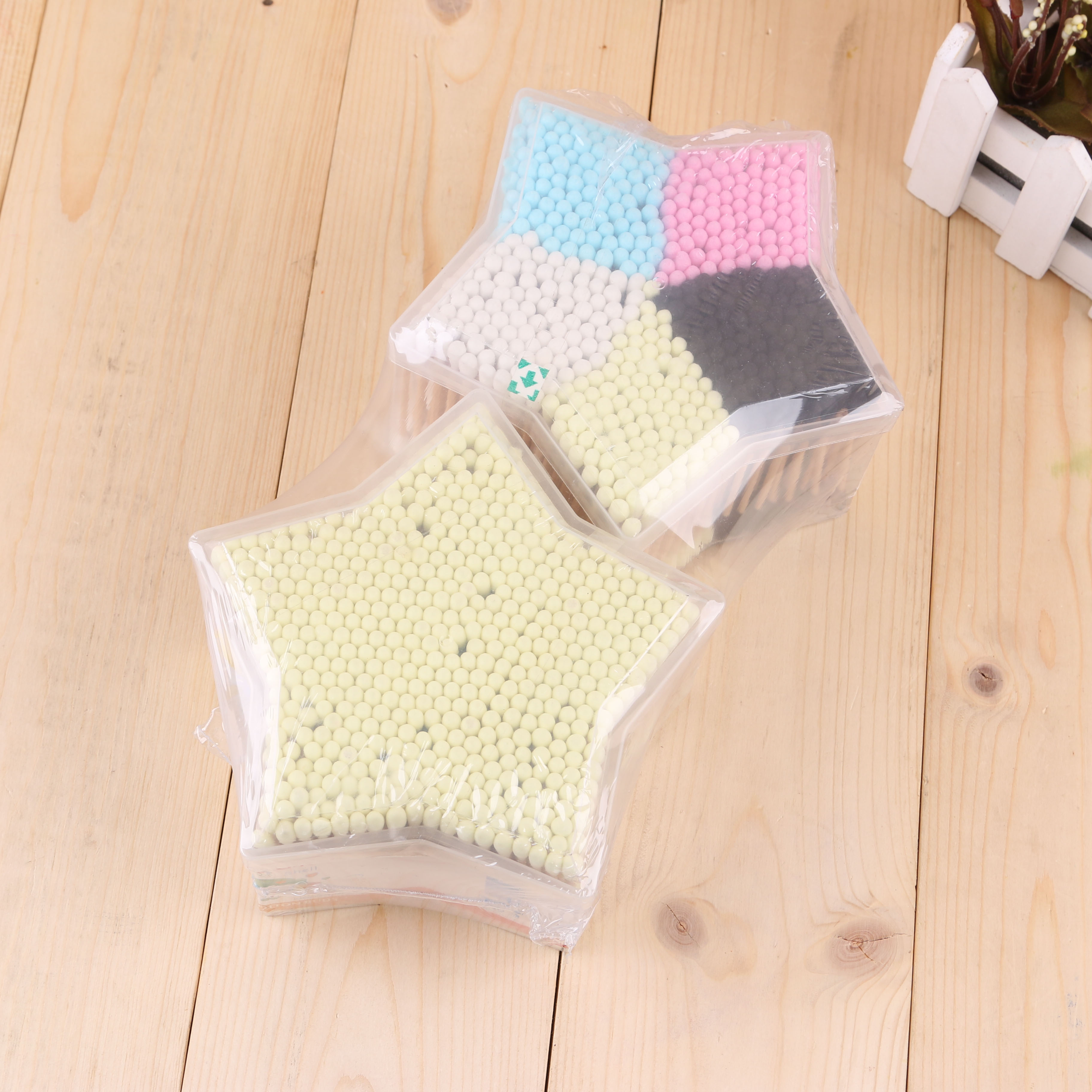 家用五角星棉签木棒化妆棉棒掏耳朵棉球卸妆棉签儿童棉签棉花棒