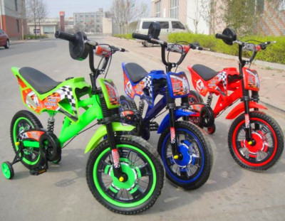 Export imitation motorcycle style children's bicycle, 12