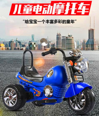 Children's electric three-wheeled electric motorcycle new electric bottle music motorcycle Harley motorcycle buggies