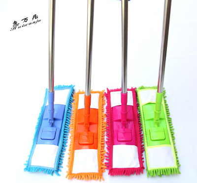 Factory direct stainless steel flat drag Chenier mop retractable mop rotary mop
