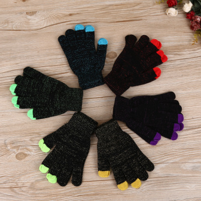 Men's winter warm out of plush gloves adult winter warm plush terry gloves.