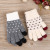 Children's winter warm five-finger plush gloves winter warm plush terry gloves.