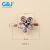 Fashionable female cowboy gem hand stitched bead five-petal drop of dripping combination plum flower pin buckle