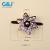 Welding metal texture shoe buckle shoe material four leaf grass super - crystal zircon alloy head buckle