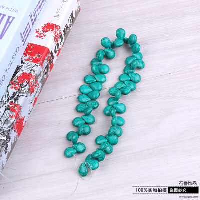 Drop shape turquoise scatter beads diy jewelry accessories handmade beads material necklace bracelet beads