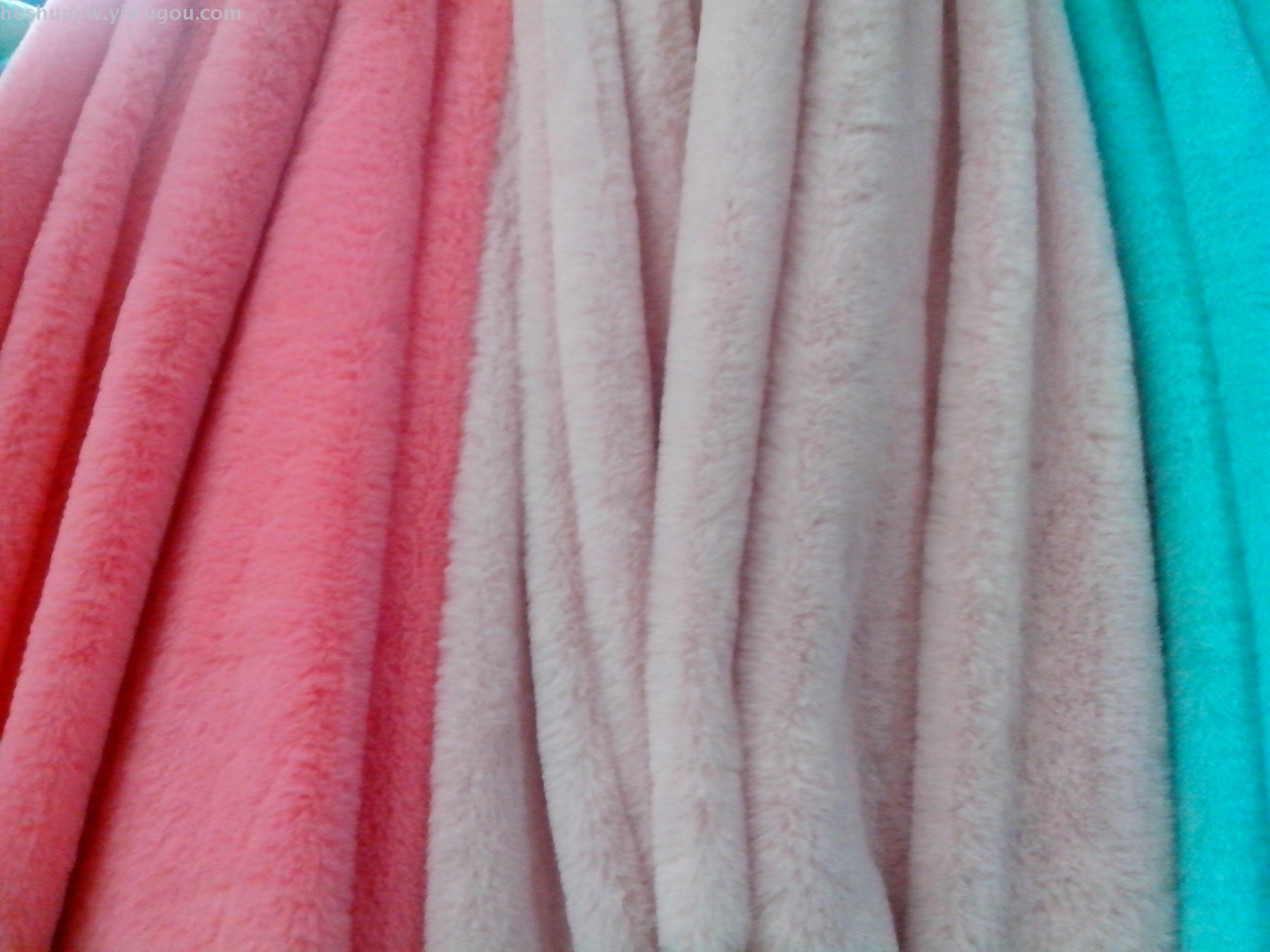 小兔毛布料手感柔软顺滑