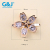 Wuhua c-clasp crystal zirconia crystal zircon sparkle jewelry decorative DIY suitcase bag buckle