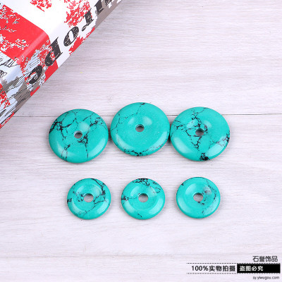 Turquoise pendant turquoise ring necklace sweater chain car hang material accessories accessories
