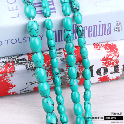 Turquoise drum beads beaded beaded beaded pearl and star month bodhi accessories