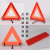 Annual inspection road car safety PVC triangle warning red box car logo reflective warning frame