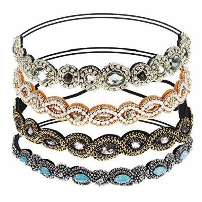 Factory direct sale of European and American fashion hand and diamond crystal headband hair band hair accessories