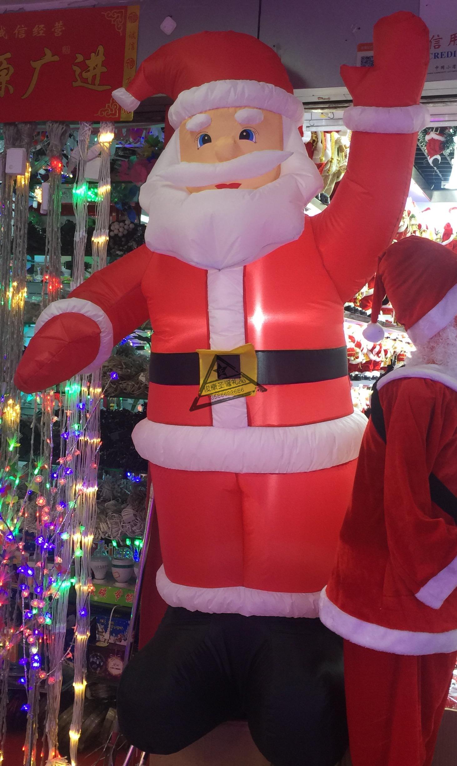 充气老人 充气圣诞老人电动圣诞老人 圣诞装饰老人 唱歌圣诞老人