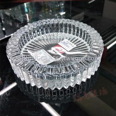 Transparent glass ashtray green apple  ashtray