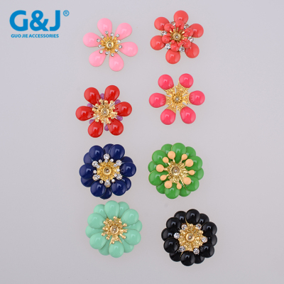 All kinds of effect drops of glue flower point A drill multi - hole combination of shoe flower accessories accessories