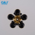 Black multi-layer drops of plastic drops of oil metal with gold bottom hole hand seam decoration accessories