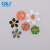 Pink band drill glue flower middle hole hand sew oil flower copper bottom hand sew flower buckle 
