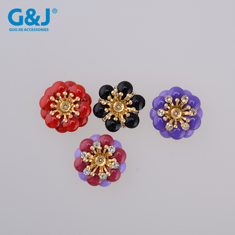 多彩多层滴油鞋花装饰 可做各种彩粉炫彩粉彩粘钻等花