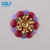 Drop oil flower factory direct selling clothing hardware accessories coat shoes hat copper bottom three layer drop glue