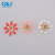 Manufacturers wholesale multi - layer oil drop green copper bottom hole hand sewing glue flowers