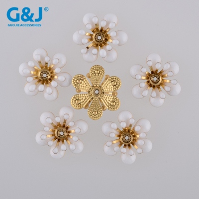 Drop oil flower in hand sewing buckle DIY accessories shoes bag clothing accessories wholesale custom