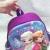 12-inch 3D snow and ice children's backpack, backpack, school bag