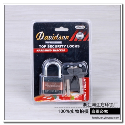 Manufacturer direct sale, double - color square leaf lock anti - theft stainless steel padlock.