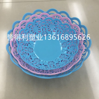 The New plastic fruit basket carved fruit dish YX616