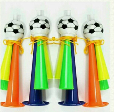 Toy wholesale football sports World Cup plastic football whistle horn props for large size