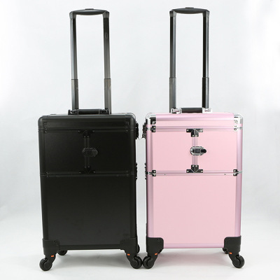 Beauty Manicure Cosmetic Case Multifunctional Travel Makeup Fixing Box Storage Box Portable Trolley Manufacturer