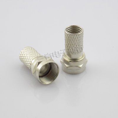 High Quality F Plug Connector RG6 Satellite Sky Virgin TV Aerial Cable Screw Twist Coax Adapter