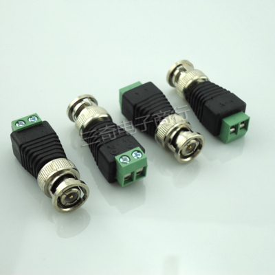 CAT5 BNC Male Connector Plug DC Adapter Balun Connector for CCTV Camera Security System Surveillance Accessories