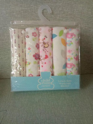 Baby blanket in 5 packs 76*76