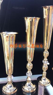 European Style Hot Selling Nordic Iron Crystal Horn Wedding Party Creative Design Style Simple Fashion Style